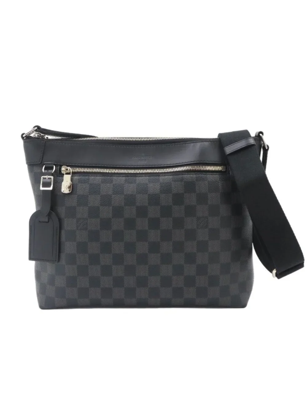 Louis Vuitton Damier Graphite Mick PM NM Shoulder Bag Black Gray